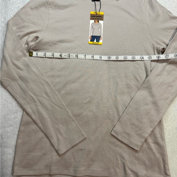 Eddie Bauer Tan Long Sleeve Tee Relaxed Fit - Picture 2 of 5